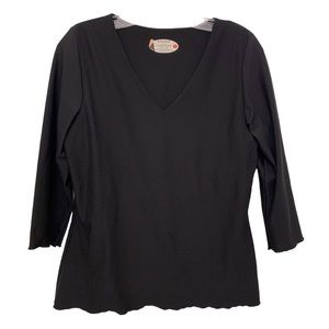 SPANX CONTROL SHAPE WEAR 3/4 SLEEVE V-NECK TOP